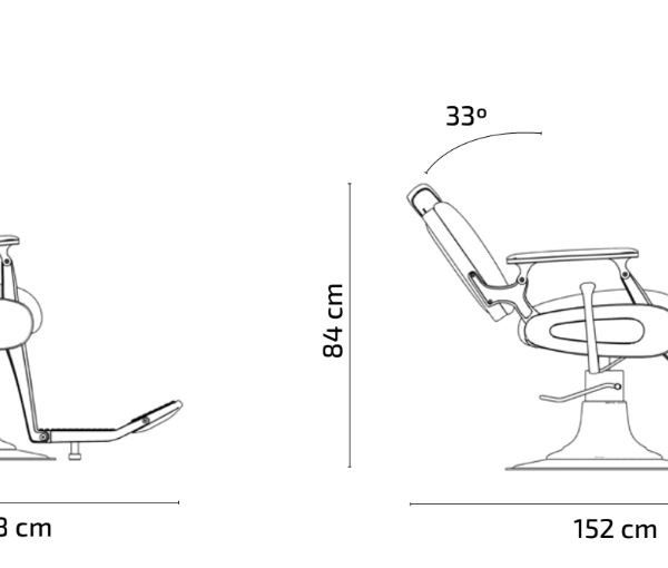 Fauteuil barbier Roméo