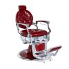 Fauteuil barbier rouge vintage SAMY