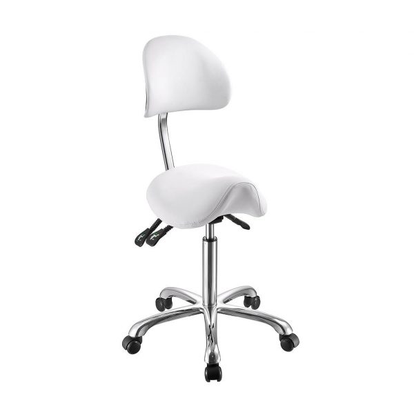 Tabouret selle de cheval avec dossier NOLWEEN