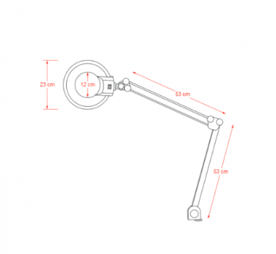 Lampe loupe LED CARA