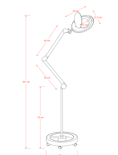 Lampe loupe LED KAREN