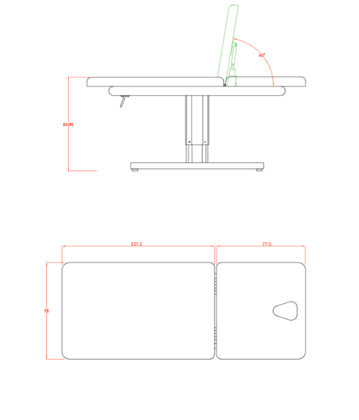 Table électrique pour massage JEJE