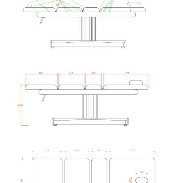 Table électrique massage JOHN