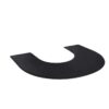 Tapis pour fauteuil barbier en demi-cercle surface rigide et aide à une posture ergonomique