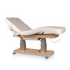 Table de massage ADRENA 4 WOAK avec base bois clair et matelas blanc