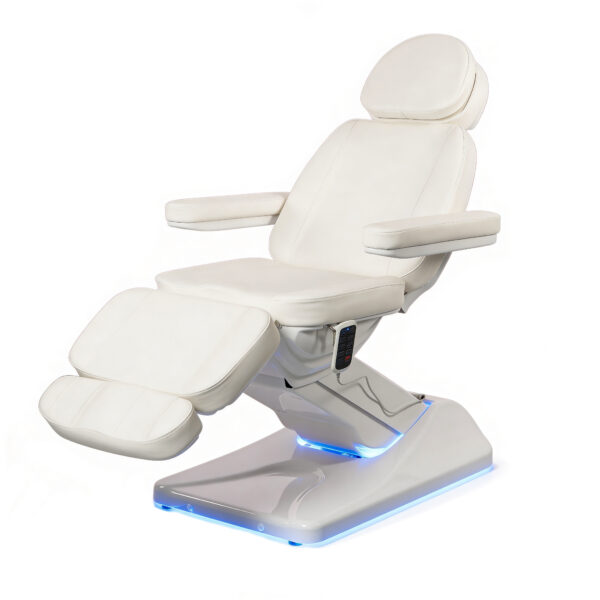 Fauteuil esthétique électrique DIVINA noir ou blanc avec 4 moteurs et option chauffage