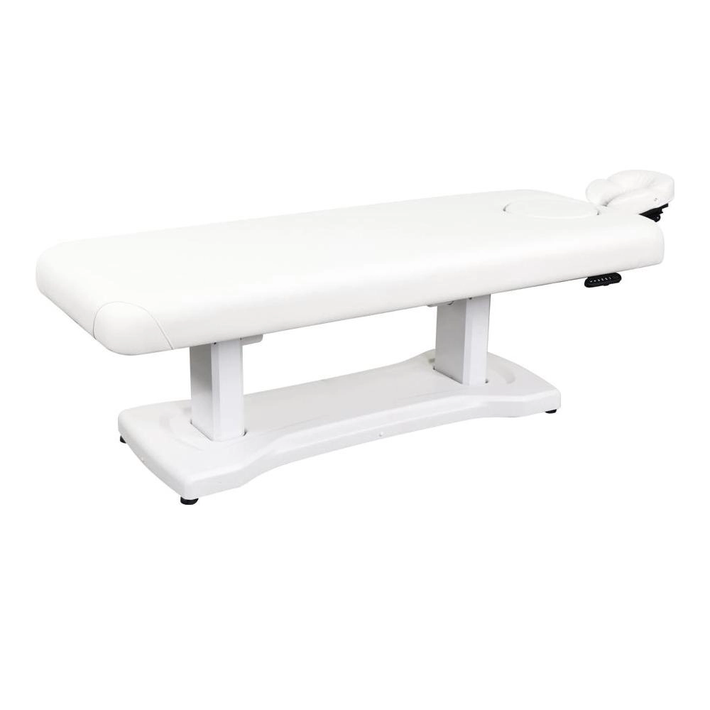 Lit de Spa Électrique ÉLIA professionnel avec matelas SuperSoft blanc et hauteur réglable